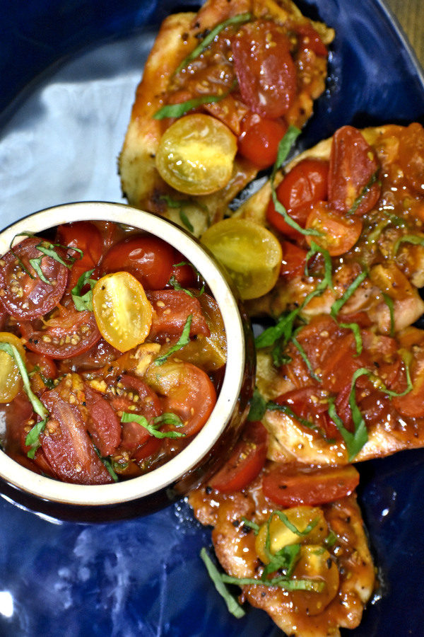 The 30 BEST Easy Weeknight Dinners - tomato basil chicken.