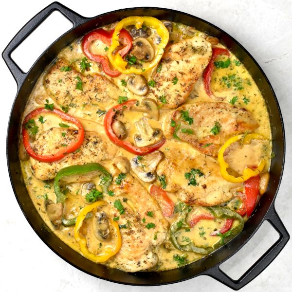 Easy Creamy Chicken Skillet