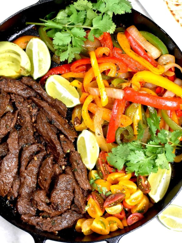 Flank Steak Fajitas.