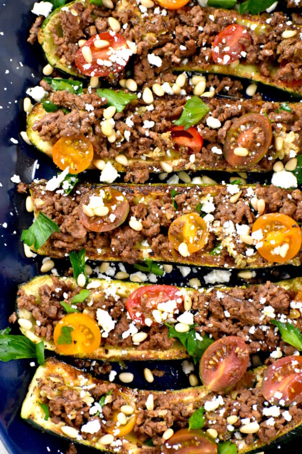 The 30 BEST Easy Weeknight Dinners - Mediterranean zucchini boats.