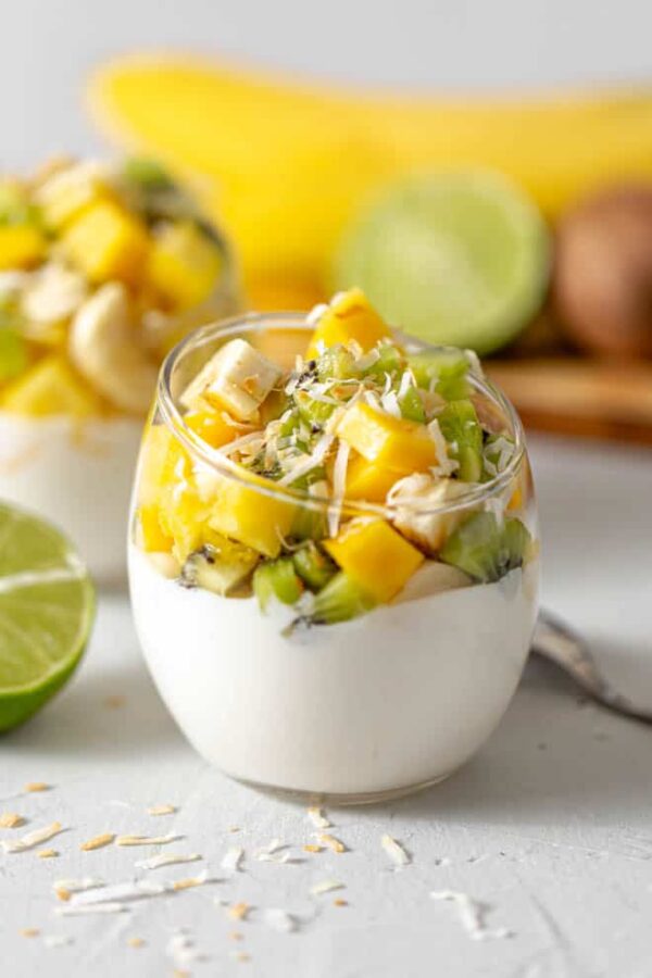 The BEST Mango Recipes - Fruit parfait.