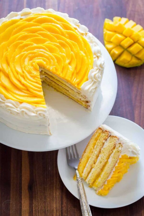 The BEST Mango Recipes - Mango cake.