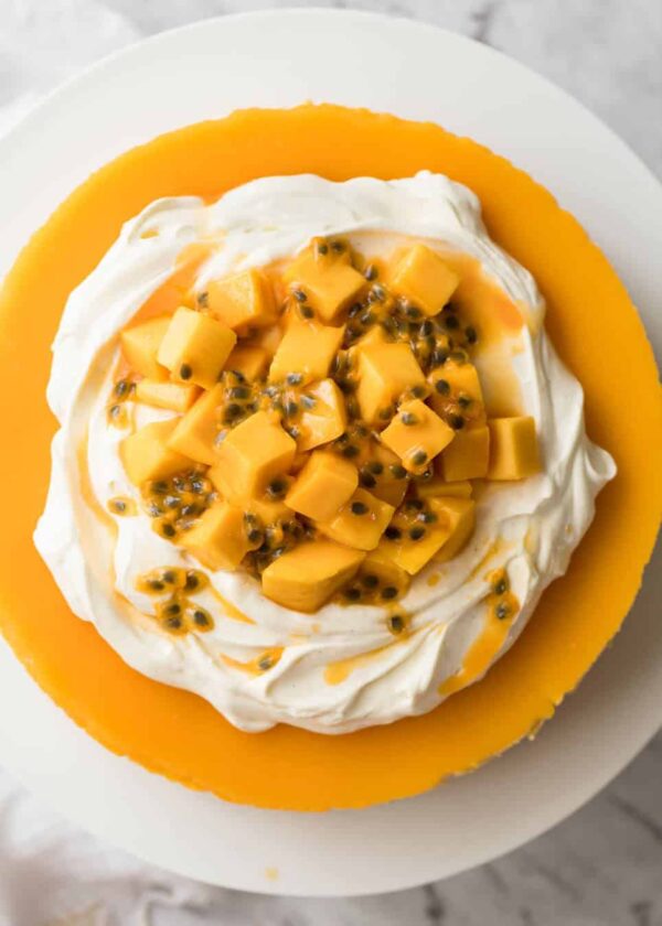 The BEST Mango Recipes - Mango cheesecake.