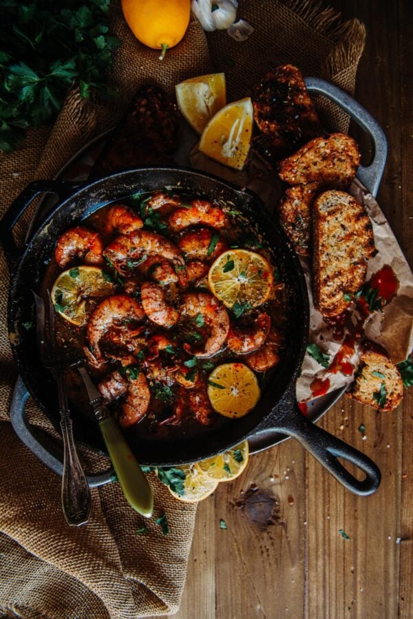 New Orleans BBQ Shrimp.