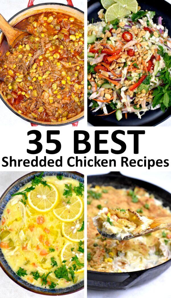 The 35 BEST Shredded Chicken Recipes.