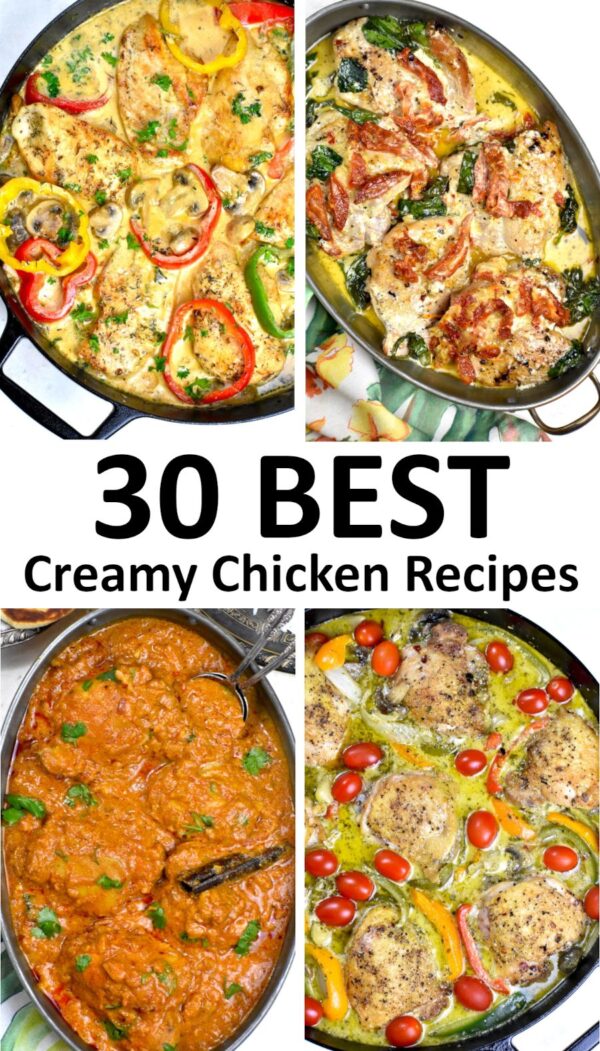 The best creamy chicken recipes.