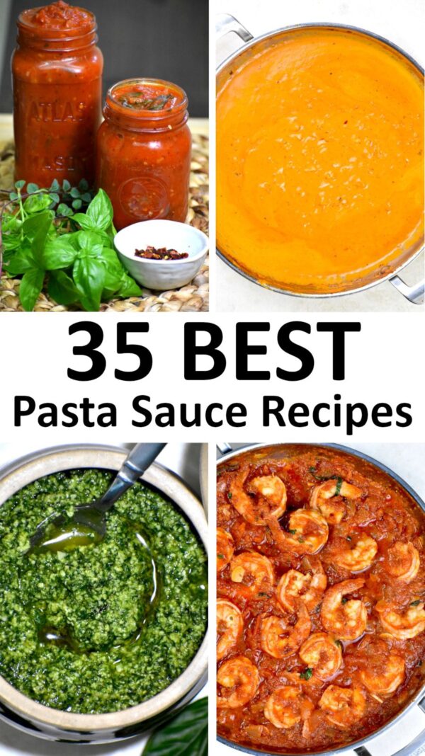 The best pasta sauce recipes - 35 types of pasta sauce.