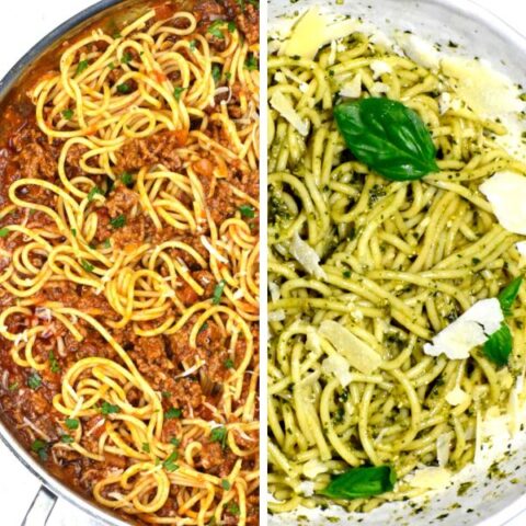 featured image for spaghetti recipes post