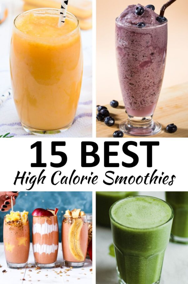 high calorie smoothies pin