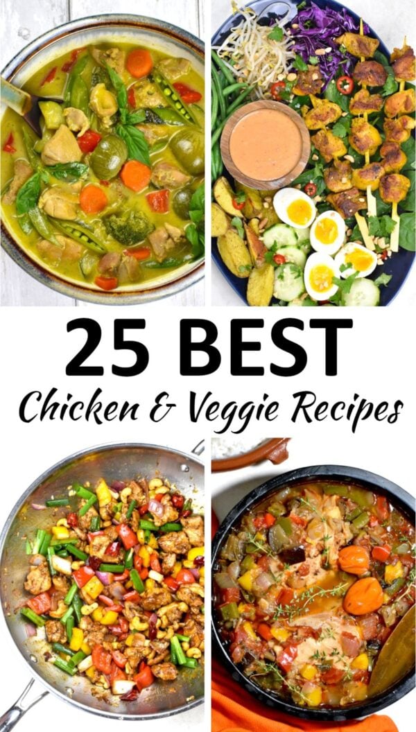 chicken and vegetable recipes pin