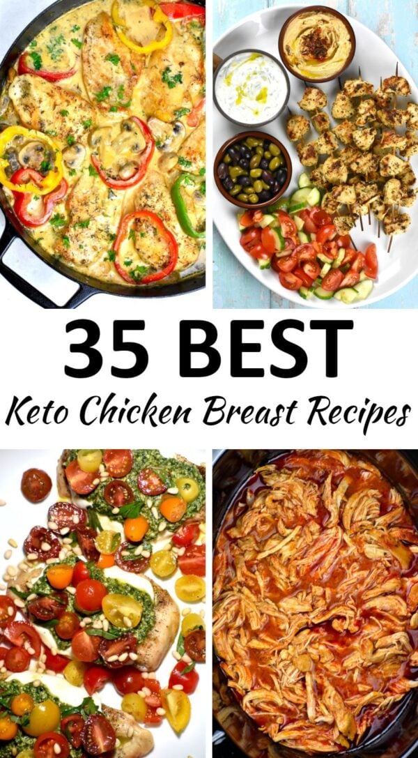 keto chicken breast recipes pin